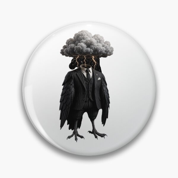 Item preview, Dark Raven Storm Cloud Suit Gothic Surreal Art designed and sold by Bhinfy.