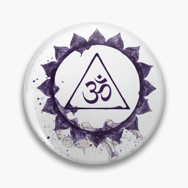 Item preview, Ajna Third Eye Chakra Om Symbol Art designed and sold by NeuralLoft Frequency.