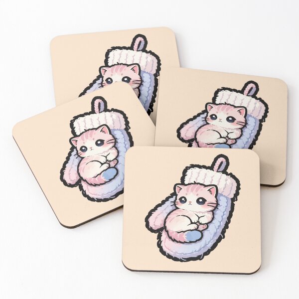 Item preview, Cute Cozy Kitten Snuggling on a Pillow | Kawaii Cat Lover T-Shirt designed and sold by Nuttajak.