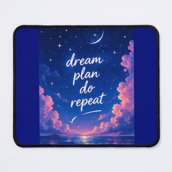 Item preview, Dream Plan Do Repeat Celestial Night Sky Crescent Moon Aesthetic designed and sold by Rehnair.