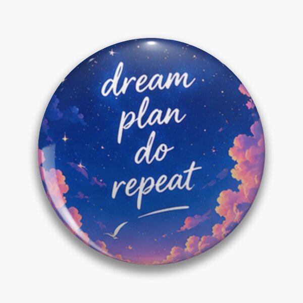 Item preview, Dream Plan Do Repeat Celestial Night Sky Crescent Moon Aesthetic designed and sold by Rehnair.