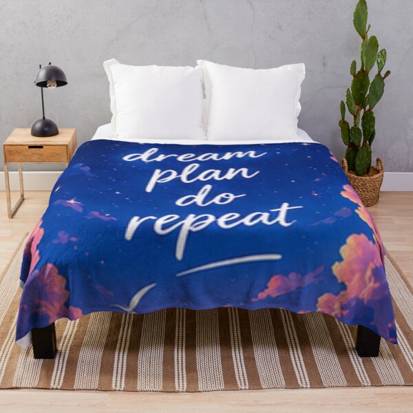 Item preview, Dream Plan Do Repeat Celestial Night Sky Crescent Moon Aesthetic designed and sold by Rehnair.
