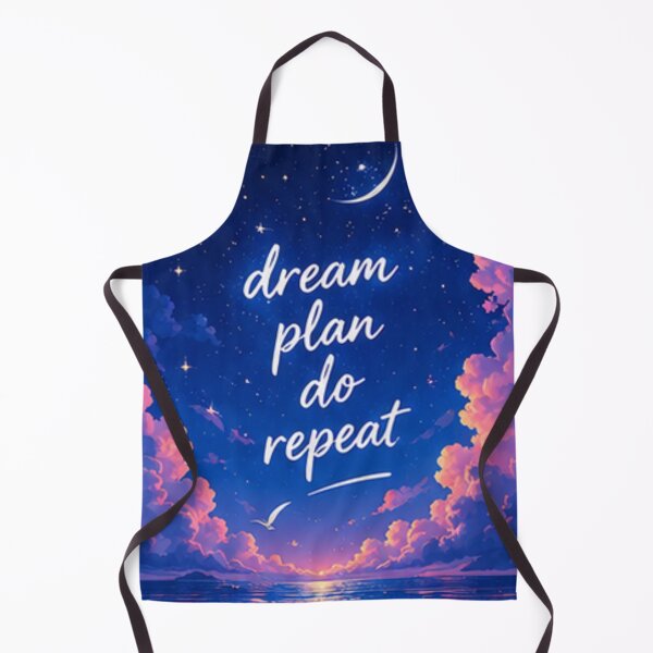 Item preview, Dream Plan Do Repeat Celestial Night Sky Crescent Moon Aesthetic designed and sold by Rehnair.