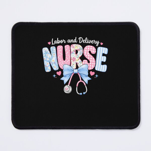 Item preview, Cute Coquette Bow Labor and Delivery Nurse L&D Tee designed and sold by nryum.