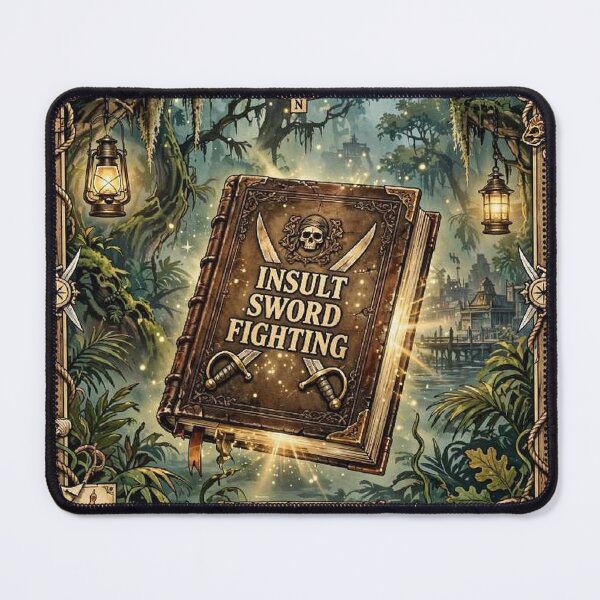Item preview, Monkey Island Collector Card - Insult Sword Fighting designed and sold by SewRetroSoft.