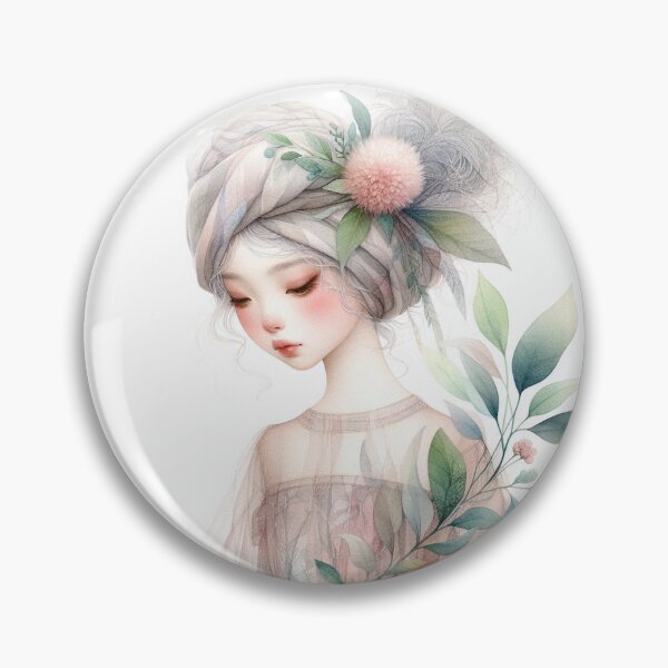 Item preview, Serene Spring Girl designed and sold by Beyondnote-Art.