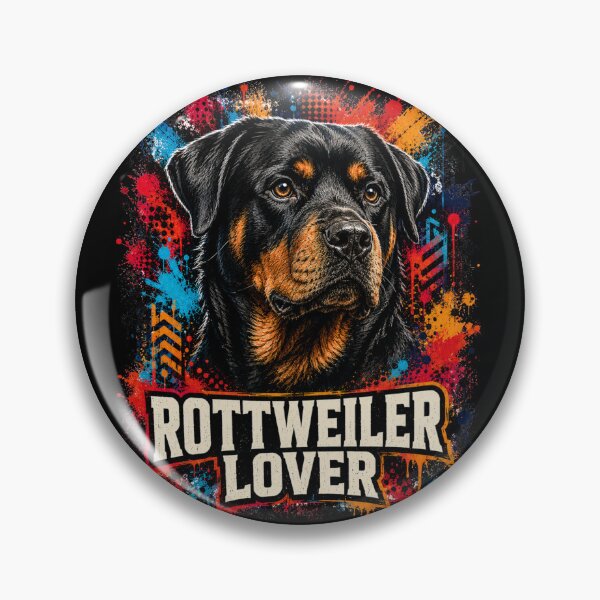 Item preview, Rottweiler Lover Graffiti Dog Portrait designed and sold by Tobull.