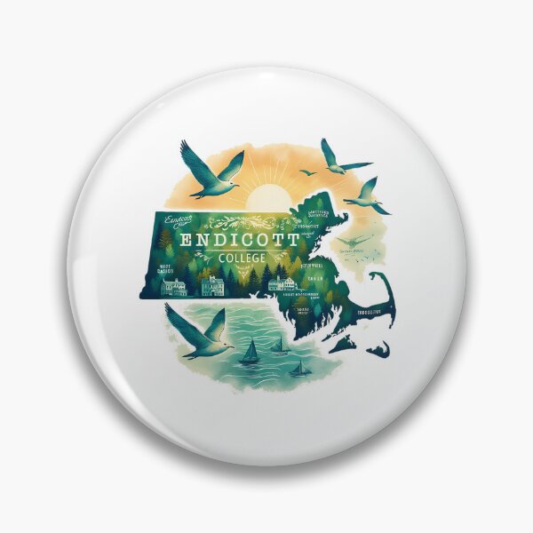 Item preview, Endicott College Massachusetts designed and sold by HeidiVintageArt.