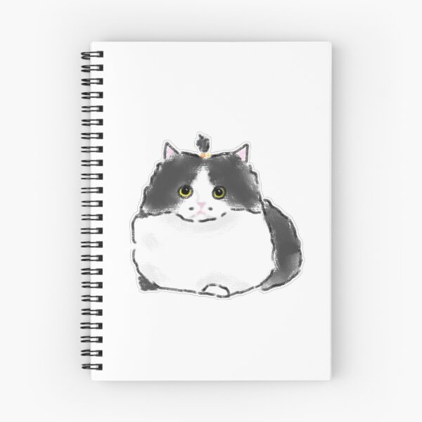 Item preview, Cute Apple Ponytail Topknot Tuxedo Cat Art designed and sold by raun.draw.