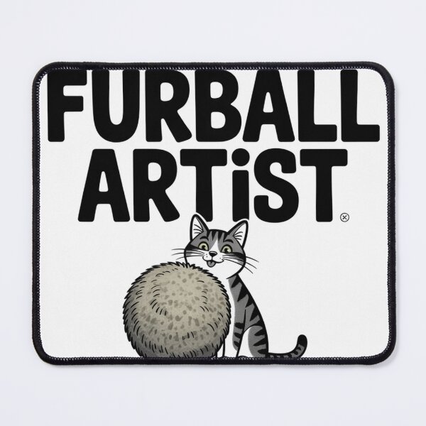 Item preview, Furball Artist Cat designed and sold by JebliDesign.