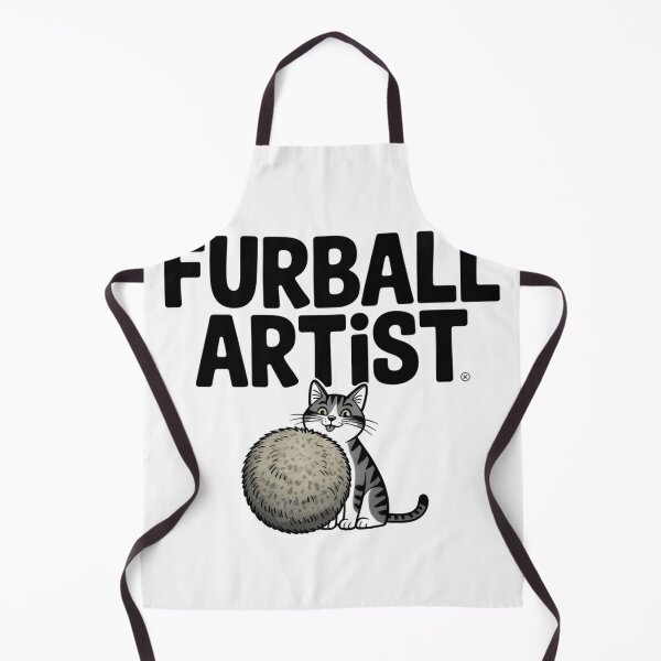 Item preview, Furball Artist Cat designed and sold by JebliDesign.