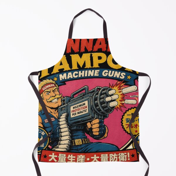 Item preview, Gunnar's Tampon Machine Guns – Retro Japanese Parody Ad designed and sold by obstinator.