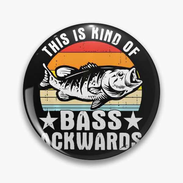 Item preview, Bass Ackwards Retro Reel Fish Funny Bass Fishing designed and sold by EckhardGlaser.