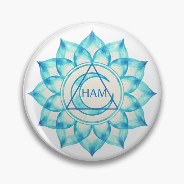 Item preview, Vishuddha Throat Chakra Ham Symbol Art designed and sold by NeuralLoft Frequency.