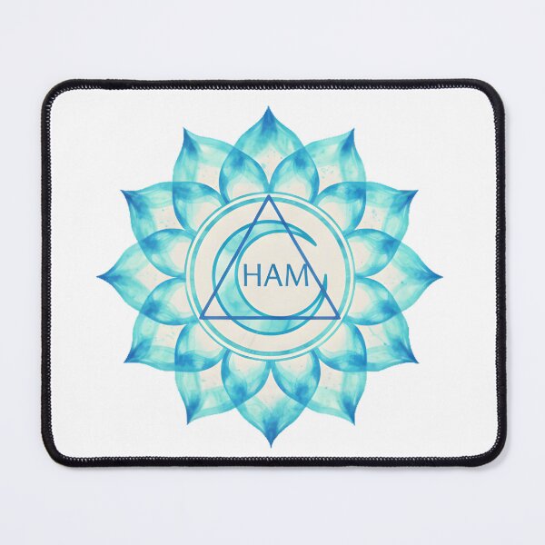 Item preview, Vishuddha Throat Chakra Ham Symbol Art designed and sold by NeuralLoft Frequency.