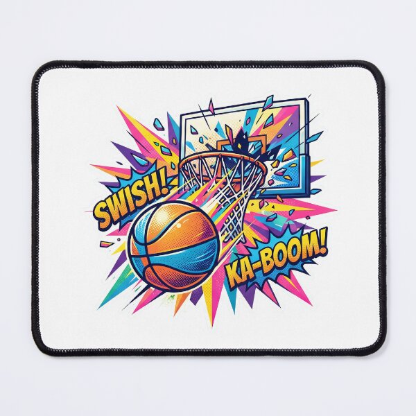 Item preview, Pop Art Basketball Swish Explosion Graphic designed and sold by CourtVibe.