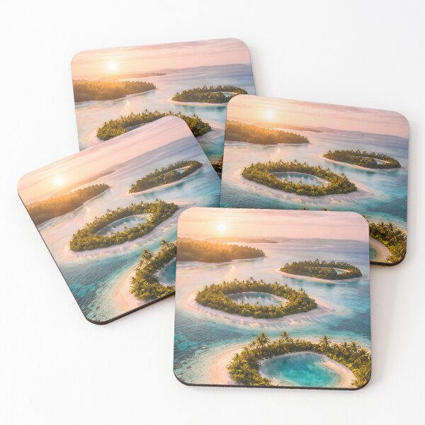 Item preview, Tropical Paradise Islands at Sunrise designed and sold by Yomere.