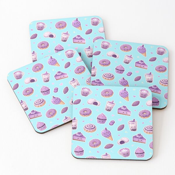Item preview, Ube Food Pattern Kawaii - Purple Yam Desserts and Drinks designed and sold by merchxwear.