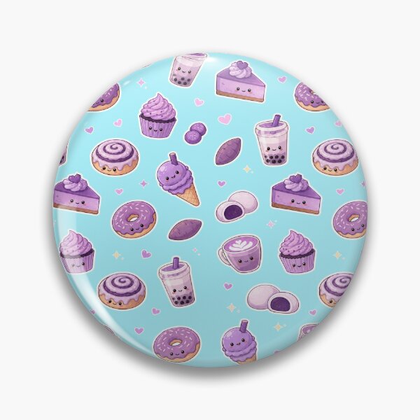 Item preview, Ube Food Pattern Kawaii - Purple Yam Desserts and Drinks designed and sold by merchxwear.