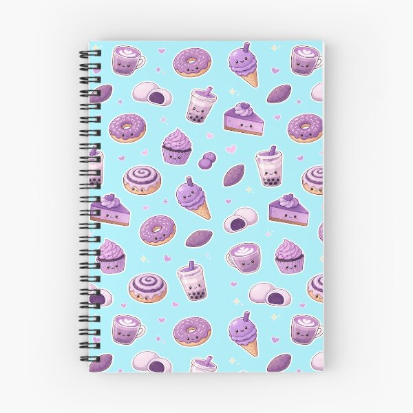 Item preview, Ube Food Pattern Kawaii - Purple Yam Desserts and Drinks designed and sold by merchxwear.