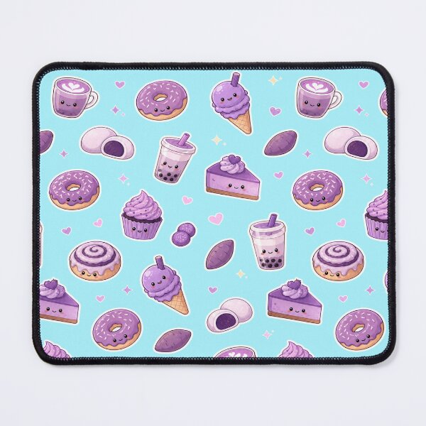 Item preview, Ube Food Pattern Kawaii - Purple Yam Desserts and Drinks designed and sold by merchxwear.