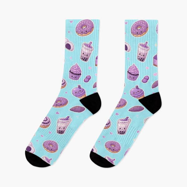Item preview, Ube Food Pattern Kawaii - Purple Yam Desserts and Drinks designed and sold by merchxwear.