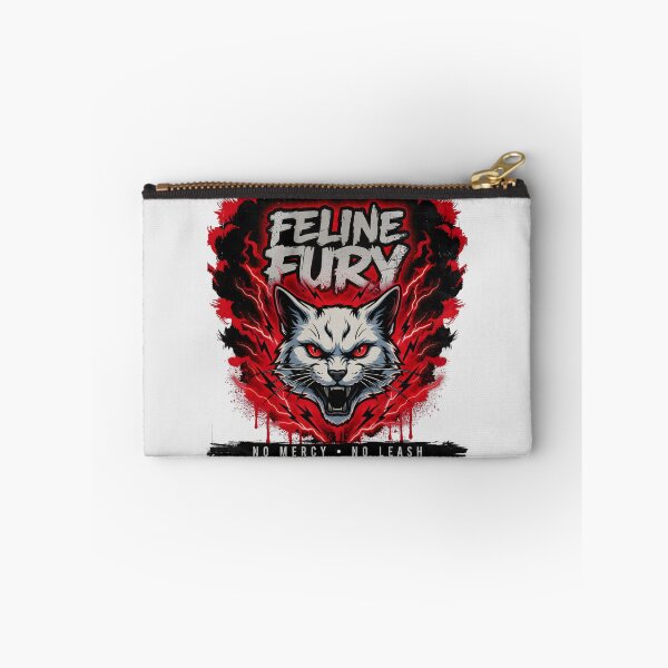 Item preview, Feline Fury No Mercy No Leash Aggressive Cat Heavy Metal Graphic designed and sold by Enea Kelo.