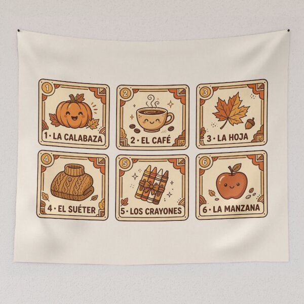 Item preview,  Fall Maestra Loteria Shirt Autumn Spanish Teacher Loteria Thanksgiving Maestra Shirt designed and sold by Yellowriversss.