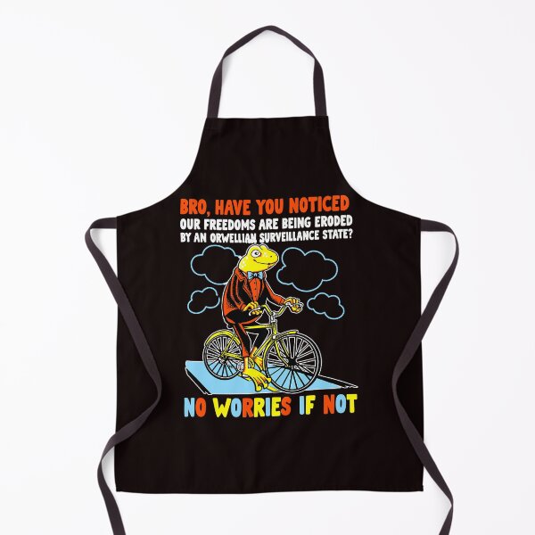 Item preview, Orwellian State Cycling Lizard Tee designed and sold by ImeldaSparks.