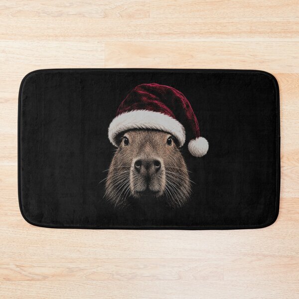 Item preview, Cute Capybara in Santa Hat-Merry Christmas Capybara designed and sold by SOUFIANE1991.
