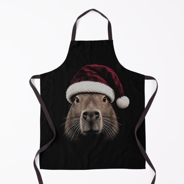 Item preview, Cute Capybara in Santa Hat-Merry Christmas Capybara designed and sold by SOUFIANE1991.