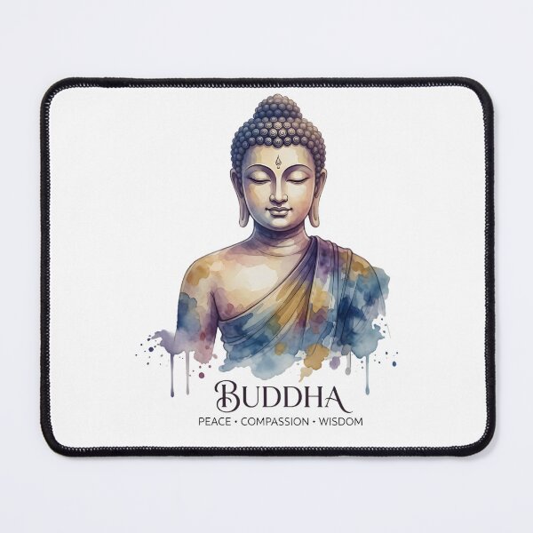 Item preview, Meditating Buddha Lotus Mandala Art designed and sold by NeuralLoft Frequency.