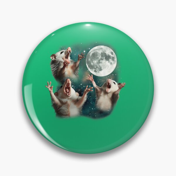 Item preview, Anarchy Three Possum Moon 3 Opossum Funny Weird Cursed Howling Moon  designed and sold by MurrayStricker.