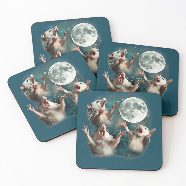 Item preview, Anarchy Three Possum Moon 3 Opossum Funny Weird Cursed Howling Moon  designed and sold by MurrayStricker.
