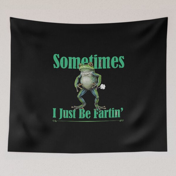 Item preview, Sometimes I Just Be Fartin Funny Frog Quote Vintage Graphic designed and sold by Enea Kelo.