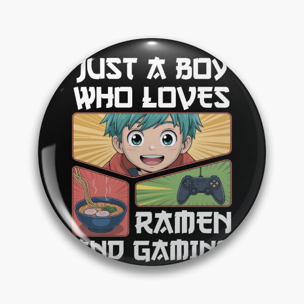 Item preview, Just a Boy Who Loves Ramen and Gaming designed and sold by borutawear.