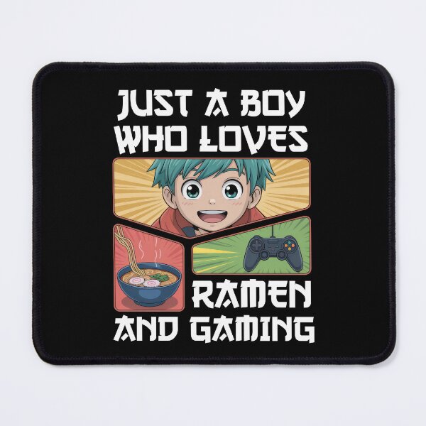 Item preview, Just a Boy Who Loves Ramen and Gaming designed and sold by borutawear.