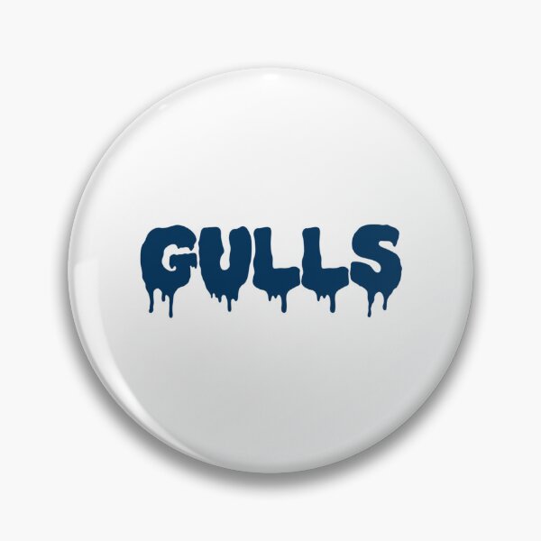 Item preview, Gulls Drip Blue designed and sold by HeidiVintageArt.