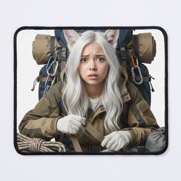 Item preview, The Overprepared Cat-Eared Backpacking Traveler designed and sold by Komatoya.