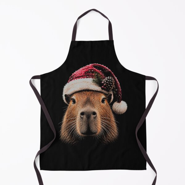 Item preview, Cute Capybara in Santa Hat-Merry Christmas Capybara designed and sold by SOUFIANE1991.