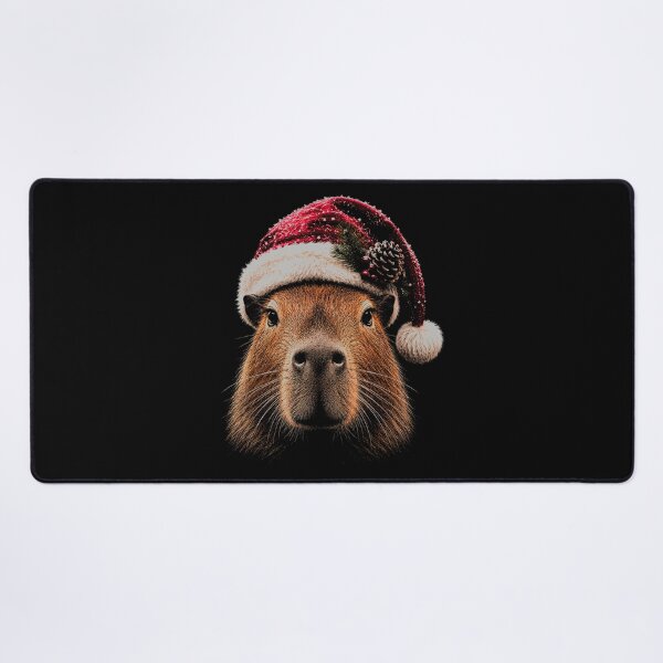 Item preview, Cute Capybara in Santa Hat-Merry Christmas Capybara designed and sold by SOUFIANE1991.