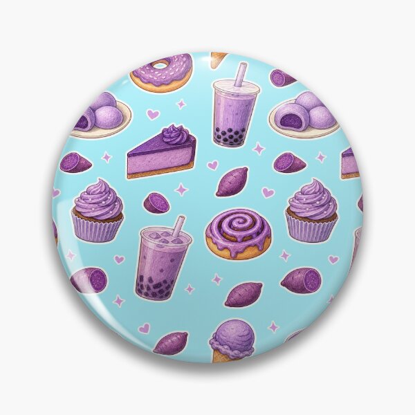 Item preview, Ube Food Pattern Colored Pencil - Purple Yam Desserts and Drinks designed and sold by merchxwear.