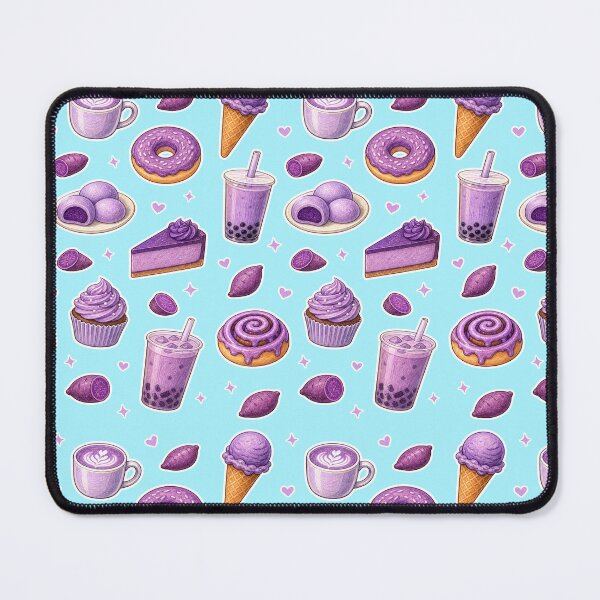 Item preview, Ube Food Pattern Colored Pencil - Purple Yam Desserts and Drinks designed and sold by merchxwear.