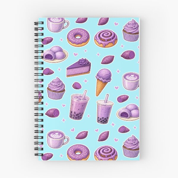 Item preview, Ube Food Pattern Colored Pencil - Purple Yam Desserts and Drinks designed and sold by merchxwear.