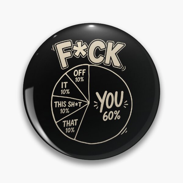 Item preview, Funny No F*cks Given Pie Chart designed and sold by nryum.