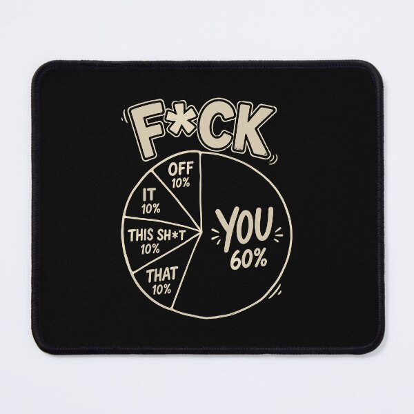 Item preview, Funny No F*cks Given Pie Chart designed and sold by nryum.