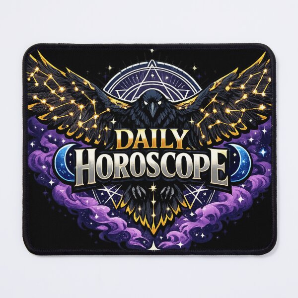 Item preview, Mystical Raven Zodiac Daily Horoscope Astrology Cosmic Design designed and sold by irfanshikh.