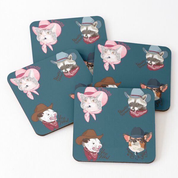 Item preview, Critter Cowboys 4-Sticker Pack designed and sold by MurrayStricker.