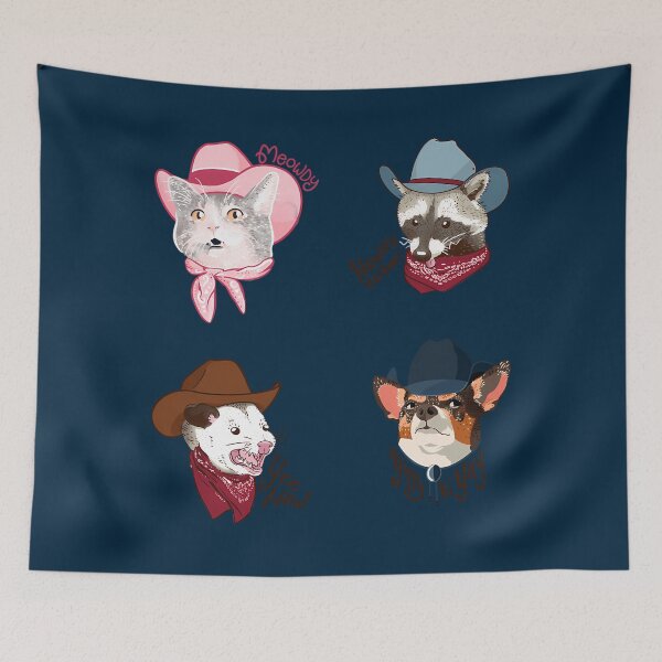 Item preview, Critter Cowboys 4-Sticker Pack designed and sold by MurrayStricker.