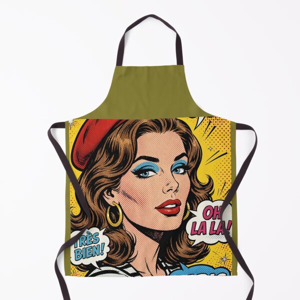 Item preview, Oh La Tres Bien Pop Art French Girl Red Beret Comic designed and sold by MAISON SYLVIE.